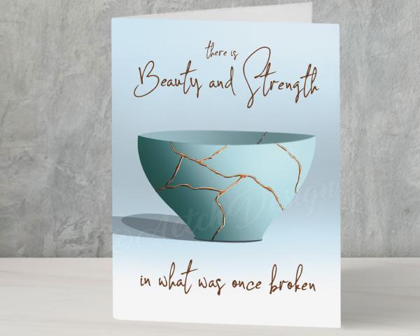 Kintsugi Card - Sympathy, loss, consolation, cancer picture