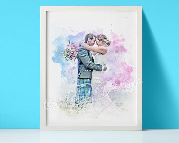 Custom Watercolor Portrait picture