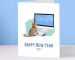 CMD+N New Year&rsquo;s iMac card