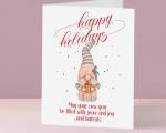 Holiday Gnome Card - funny quarantine card