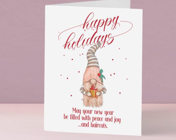 Holiday Gnome Card - funny quarantine card