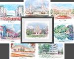 Virginia Tech Hokies campus Prints