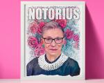 Notorius RBG portrait print