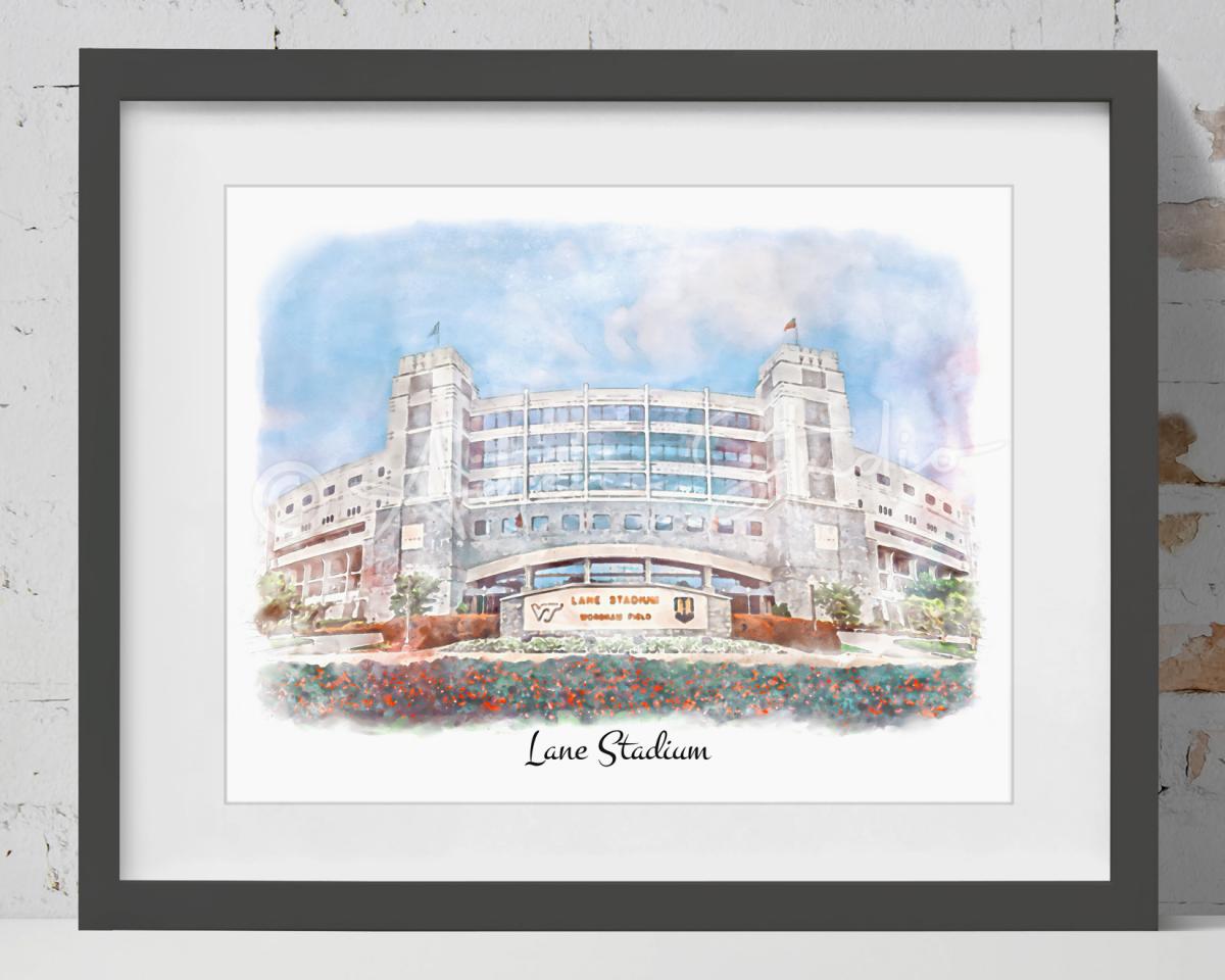Virginia Tech Hokies campus Prints picture