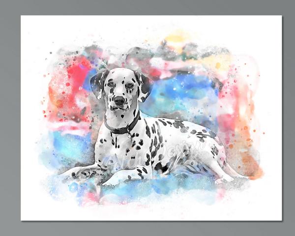 Custom Pet Watercolor Portrait /Illustration picture