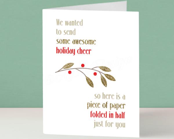 Holiday Cheer Humorous Card