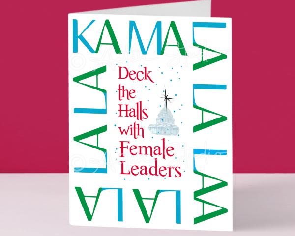 Deck the Halls with Female Leaders Card