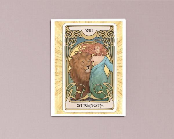 'Strength' Tarot Mastectomy Card