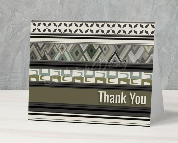 Geometric Thank You Card