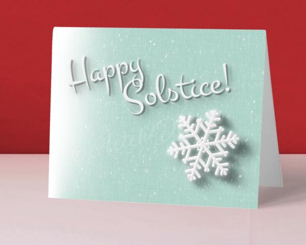 Happy Solstice holiday card picture