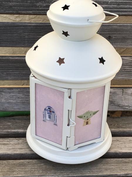 Star Wars, Yoda, Princess Leia Game Lantern, Nightlight. Perfect for bedside or bathrooms, includes battery tea light picture