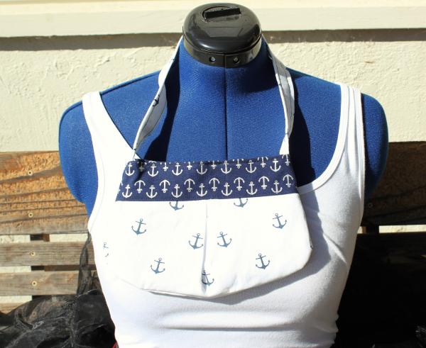 Anchors small bag, child sized or small purse.  Lined in Coordinated cotton picture