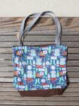 Camping Backpacking tote bag.  Great for groceries, shopping, lunch, books, diapers, or overnight bag , Canvas lined