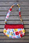 Froot Loops Cereal small bag, child sized or small purse.  Lined in Coordinated cotton
