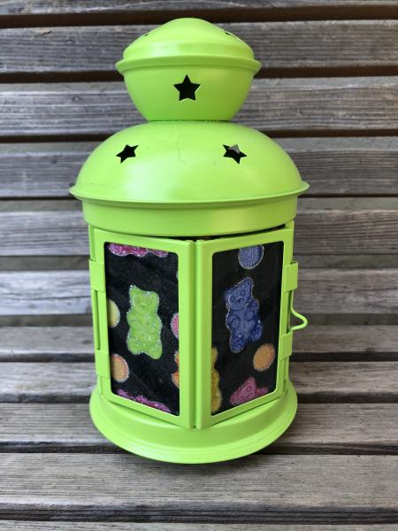 Gummy Bear Candy Lantern, Nightlight. Perfect for bedside or bathrooms, includes battery tea light picture