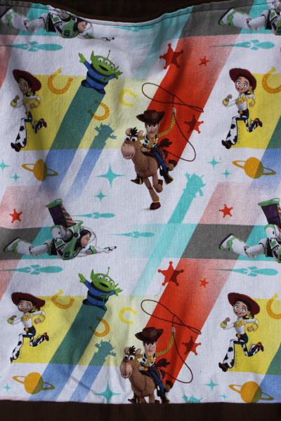 Toy Story, woody, buzz, jesse tote bag, Reusable shopping bag  groceries, lunch, books, diapers, or overnight bag , Canvas lined and bottom picture