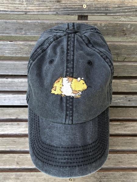 Hamster - Guinee  pig  Embroidered on a Baseball Hat Cap, Adjustable hat, adult, dad hat, trucker hat picture