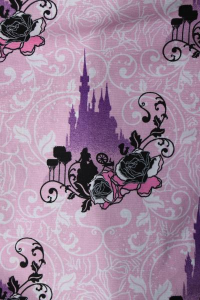 Princess Castle Drawstring backpack,  a fun accessory for any outfit, Canvas lined and bottom for durability, inside pocket picture