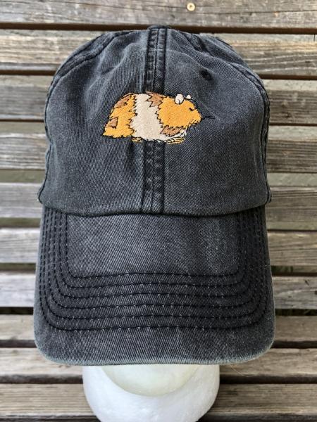 Hamster - Guinee  pig  Embroidered on a Baseball Hat Cap, Adjustable hat, adult, dad hat, trucker hat picture