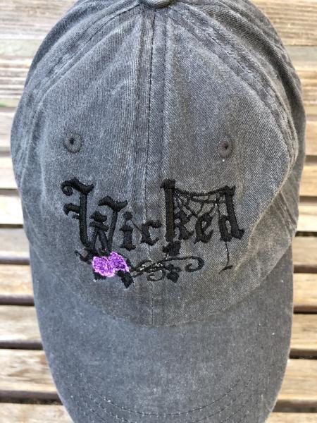 Wicked Embroidered hat on a Baseball trucker dad Hat Cap, Adjustable hat, adult picture