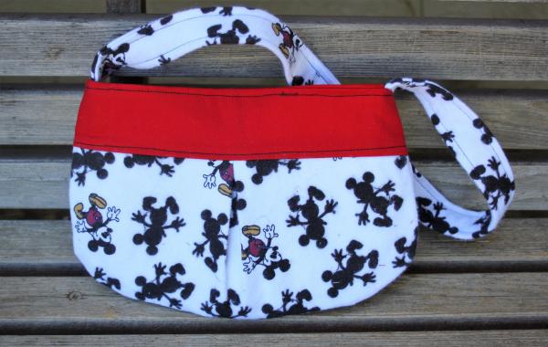 Child sized Mickey Mouse Disney small bag, child sized or small purse.  Lined in Coordinated cotton picture