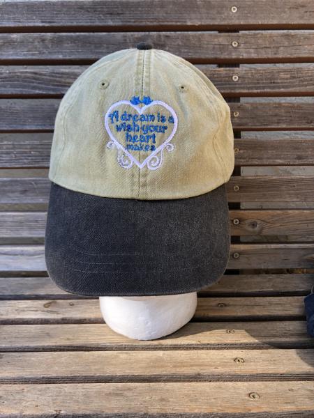 A Cinderellla Dream Embroidered on a Baseball Hat Cap, Adjustable hat, adult, dad hat, trucker hat picture