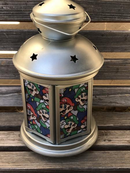 Nintendo Mario Video Game Lantern, Nightlight. Perfect for bedside or bathrooms, includes battery tea light picture