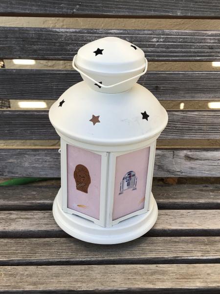 Star Wars, Yoda, Princess Leia Game Lantern, Nightlight. Perfect for bedside or bathrooms, includes battery tea light picture