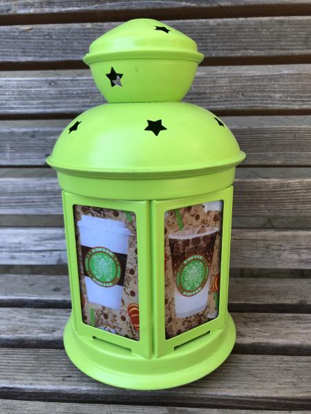 Starbucks Coffee Lantern, Nightlight. Perfect for bedside or bathrooms, includes battery tea light picture