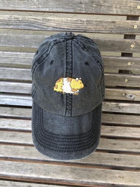 Hamster - Guinee  pig  Embroidered on a Baseball Hat Cap, Adjustable hat, adult, dad hat, trucker hat picture