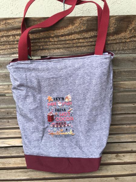 Hallmark Movies tote bag, Reusable shopping bag, Great for groceries, shopping, lunch, books, diapers, or overnight bag , Canvas lined and bottom picture