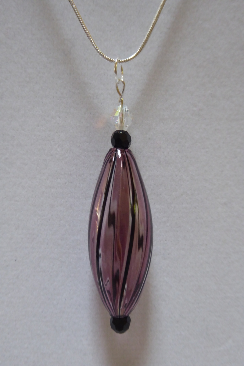 See Options Venetian Blown Glass Pendants-Oval picture