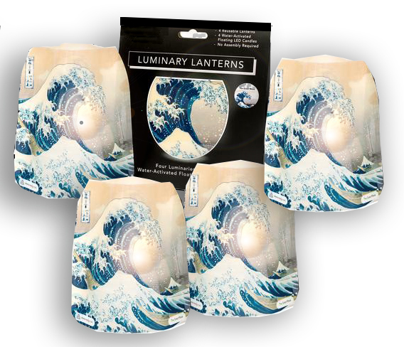 Festive & Fabulous Expandable Luminary 4 pack with tealights included picture