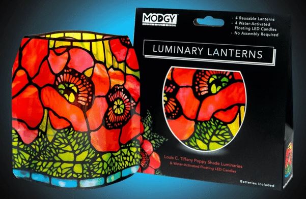 Festive & Fabulous Expandable Luminary 4 pack with tealights included picture