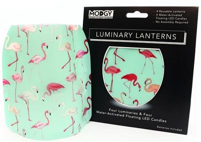 Festive & Fabulous Expandable Luminary 4 pack with tealights included picture