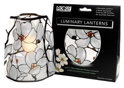 Festive & Fabulous Expandable Luminary 4 pack with tealights included picture