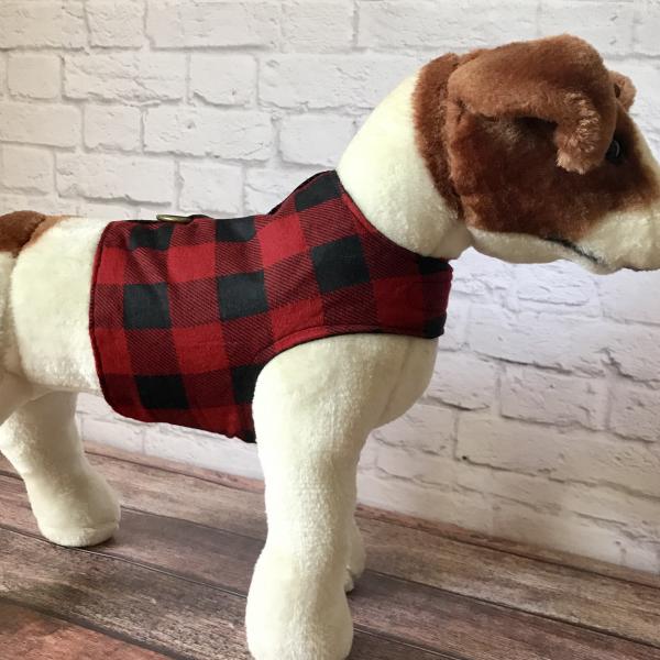 Red Buffalo Plaid Dog Harness picture