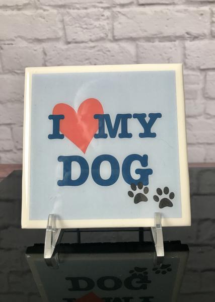 Dog Lover Art Tile picture