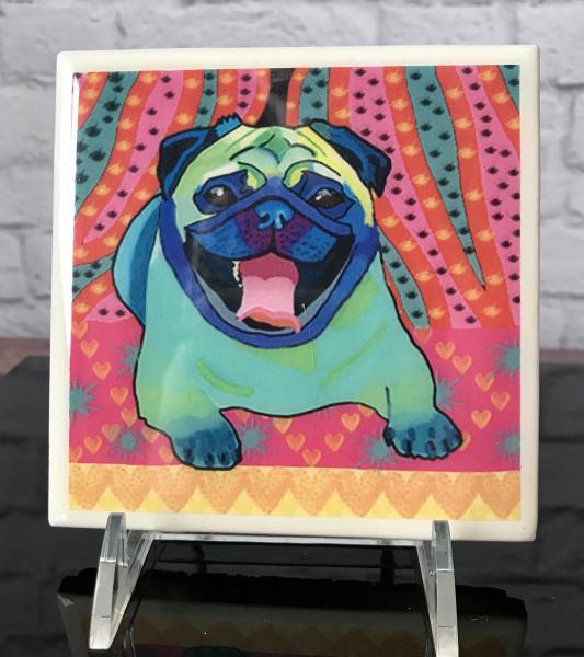 Pug Lover Art Tile picture