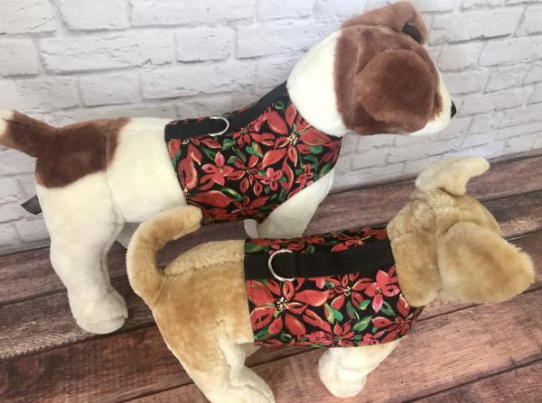 Holiday Poinsettia Dog Harness picture