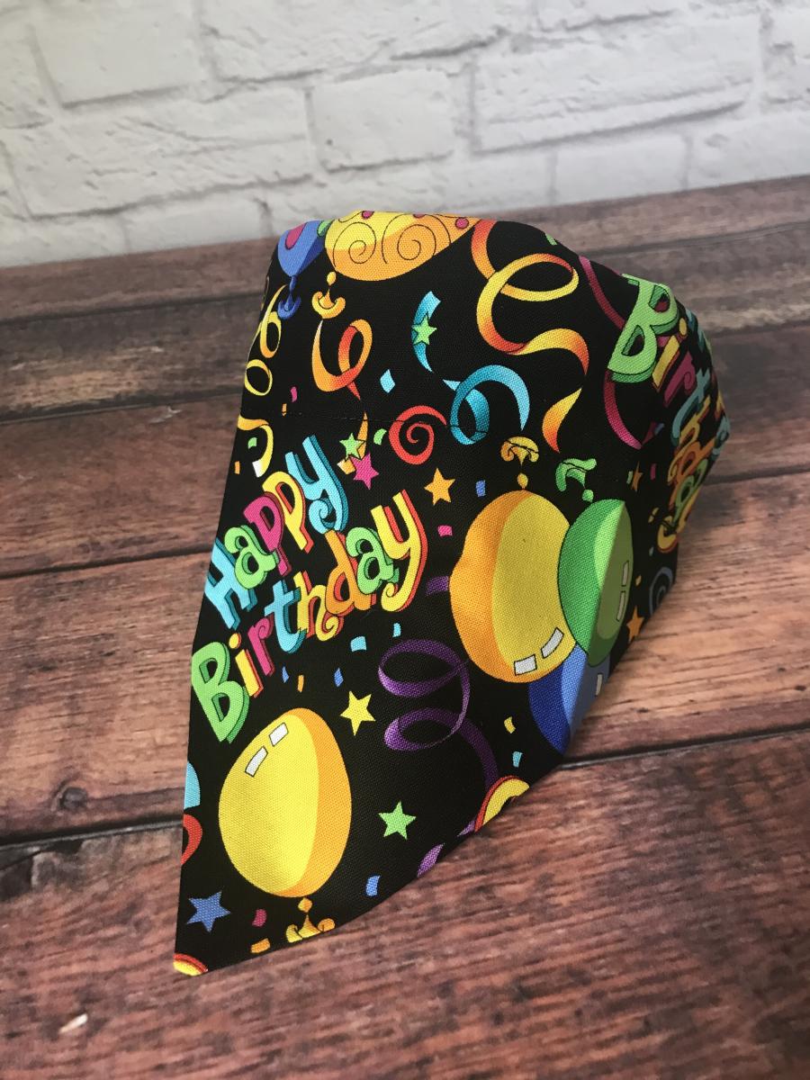 Happy Birthday slip on collar dog bandana picture