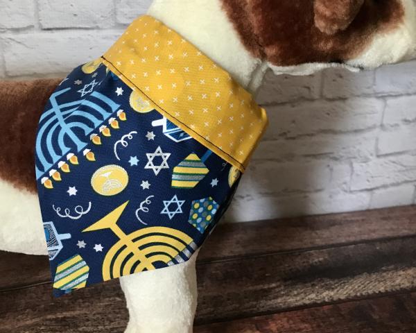 Hanukah slip on collar dog bandana picture