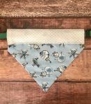 Holiday slip on collar dog bandana