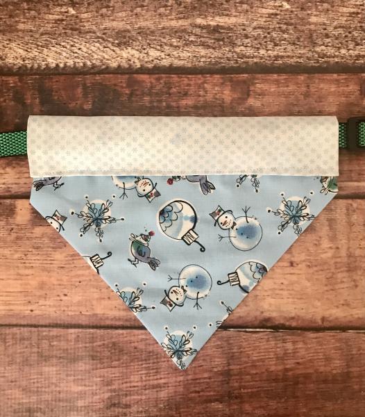 Holiday slip on collar dog bandana picture