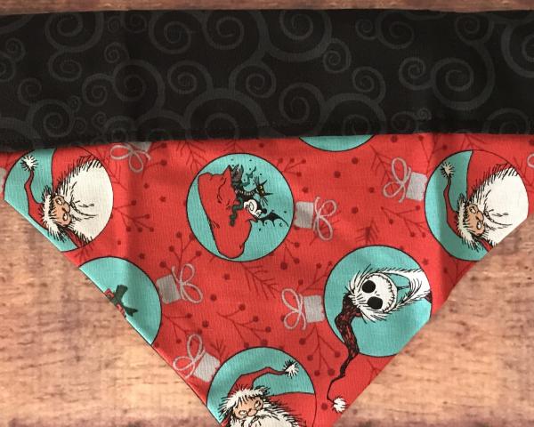 Jack & Santa slip on collar dog Bandanas picture