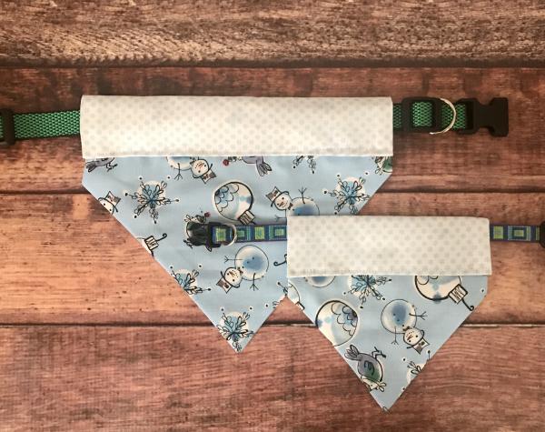 Holiday slip on collar dog bandana picture