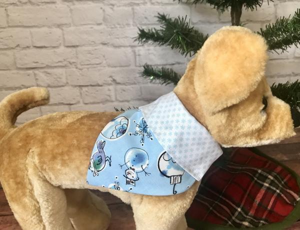 Holiday slip on collar dog bandana picture