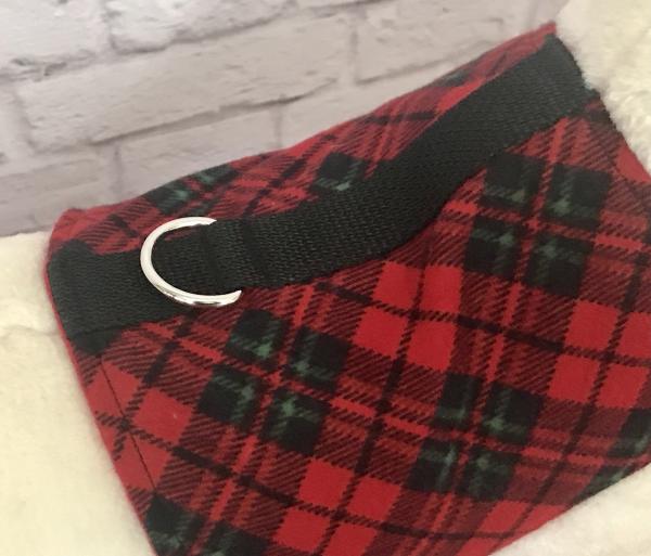 Red & Green Holiday Plaid Dog Harness picture