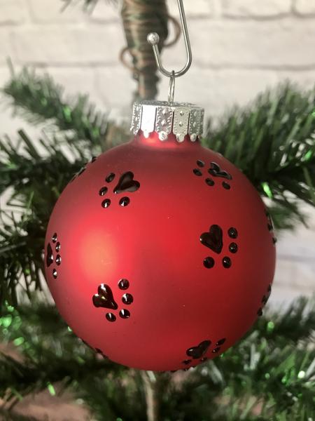 Personalized paw print ornaments picture