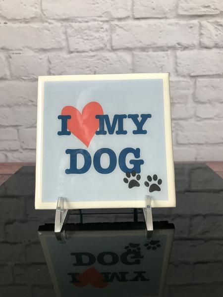 Dog Lover Art Tile picture